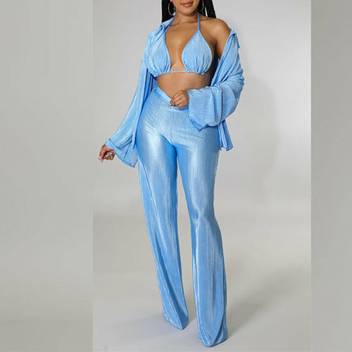 Solid Color Three Piece Sets