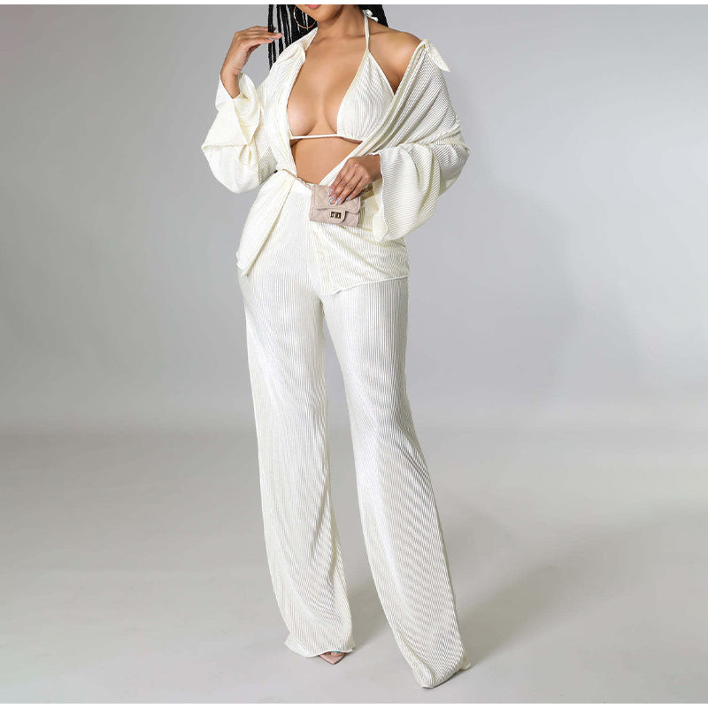 Solid Color Three Piece Sets