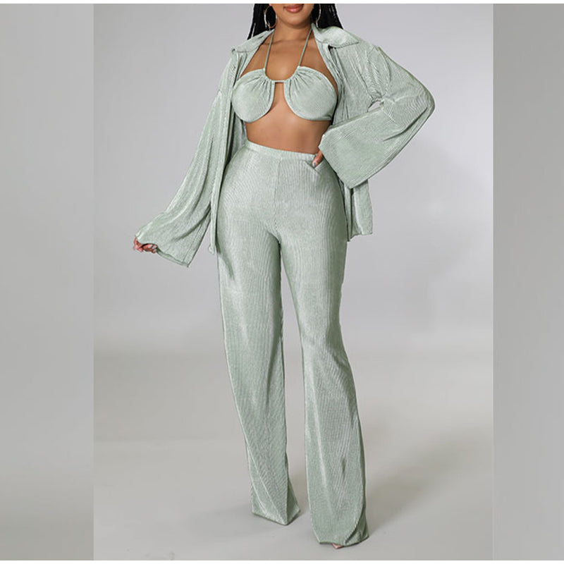 Solid Color Three Piece Sets